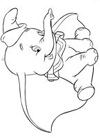 kolorowanki Dumbo do wydruku Disney malowanka numer 5